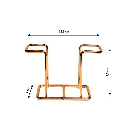 Imagem de Porta Guardanapo Suporte de Aço Mesa Cozinha Café Pequeno