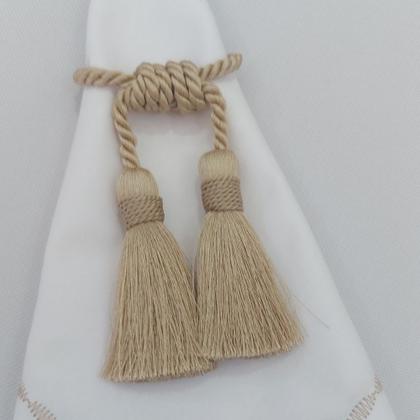 Imagem de Porta Guardanapo Tassel Bege