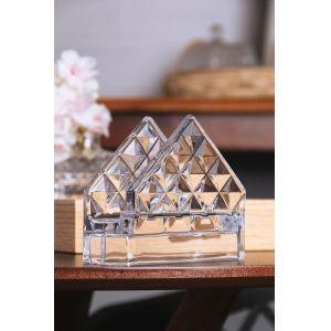 Imagem de Porta Guardanapos de Cristal Diamond 12,5cm x 4cm x 9,5cm - Lyor