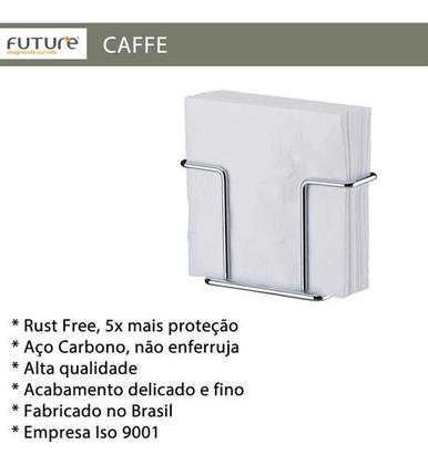 Imagem de Porta guardanapos de mesa prata aço cromado Future