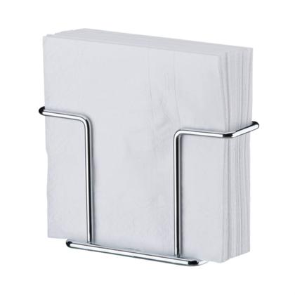 Imagem de Porta Guardanapos De Mesa Pratico Em AÇo Cor Cromado Future