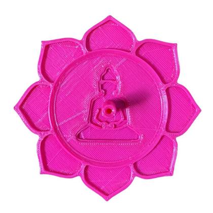 Imagem de Porta Incenso Flor De Lotus Incensário Decoração Rosa Buda