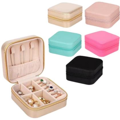 Imagem de Porta Jóias Compacto para Viagem, Organizador de Bijuterias