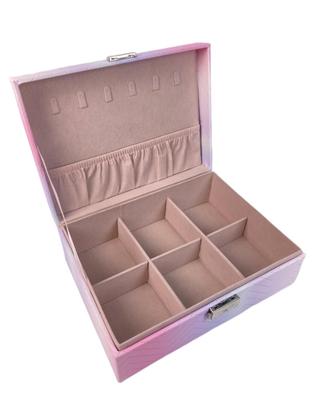 Imagem de Porta Jóias Grande Em Material Sintético E Camurça Duplo SSH17-6-210