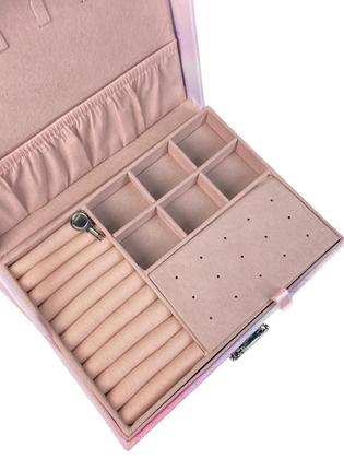 Imagem de Porta Jóias Grande Em Material Sintético E Camurça Duplo SSH17-6-210