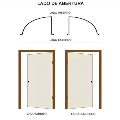 Imagem de Porta Lambril de Alumínio Preto Com Vidro e Puxador CMC Classic L30 - Lado Esquerdo - 2.10 (A) X 0.80 (L)