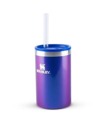 Imagem de Porta Lata Can Cooler Térmico com Tampa Stanley Azul Carnaval 296ML