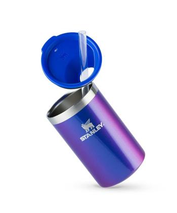 Imagem de Porta Lata Can Cooler Térmico com Tampa Stanley Azul Carnaval 296ML