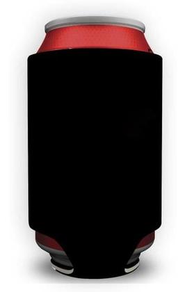 Imagem de Porta Lata em Neoprene 350ml Preto - Isolante Térmico - Kit com 5 Peças