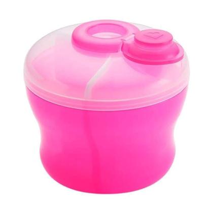 Imagem de Porta Leite Ou Fórmula Em Pó com divisórias Munchkin 266ml Rosa