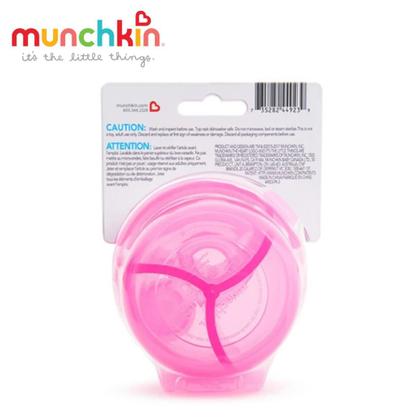 Imagem de Porta Leite Ou Fórmula Em Pó com divisórias Munchkin 266ml Rosa