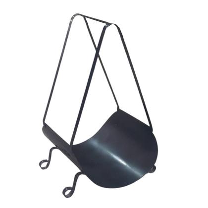 Imagem de Porta Lenha Cesto Suporte para Lareira Madeira Multiuso