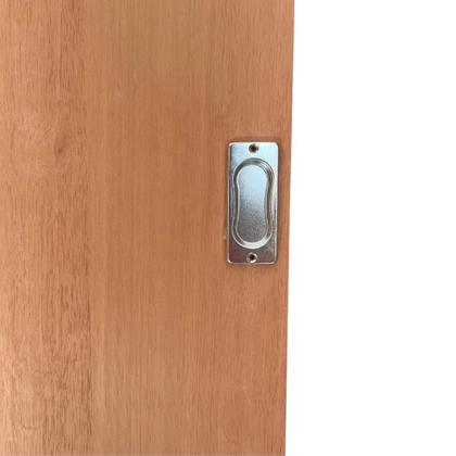 Imagem de Porta lisa de correr 210x60 com kit madeira completa