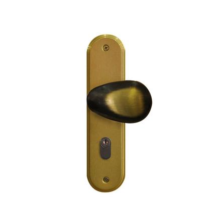 Imagem de Porta Lisa Mescla 210x80 Batente 09 CM Fechadura Externa Taco de Golf Lado Esquerdo Rodam