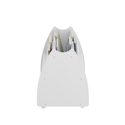 Imagem de Porta-livros Infantil Montessori Movelbras Branco