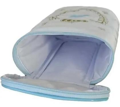 Imagem de Porta Mamadeira Duplo Térmico Frasqueira Com Alça Azul - Lipi Baby