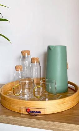 Imagem de Porta Mantimento de Vidro Borossilicato com Tampa Rolha 250ml 