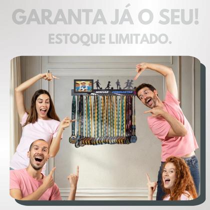 Imagem de Porta Medalha Futebol Kids Porta Retrato Até 120 Medalhas