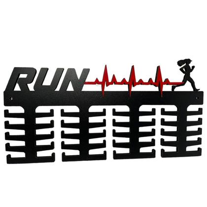 Imagem de Porta Medalhas Para Corrida De Rua Mulher Com 40 Ganchos
