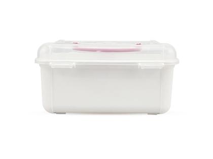 Imagem de Porta Medicamentos Remédio Maleta Primeiros Socorros Pequena Com Alça de Transporte e Trava de Segurança