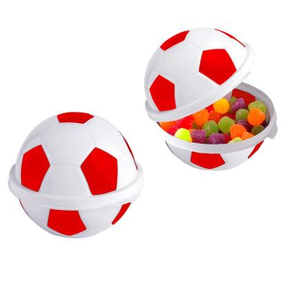 Imagem de Porta Mix Bola de Futebol Mengão para Festa de Aniversário Infantil Vermelho kit 50