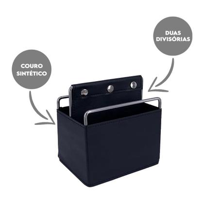 Imagem de Porta Objetos 2 Divisórias BTC Metal material sintético Preto