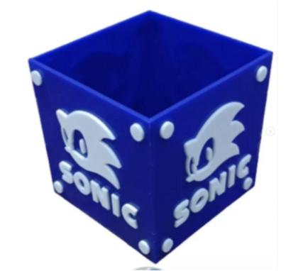 Porta Objetos Sonic Presente Geek Gamers AZUL - VIZA GAMES 3D Imagem de Porta Objetos Sonic Presente Geek Gamers AZUL