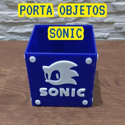 Imagem de Porta Objetos Sonic Presente Geek Gamers