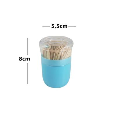 Imagem de Porta palito dente tampado acrílico paliteiro - Azul