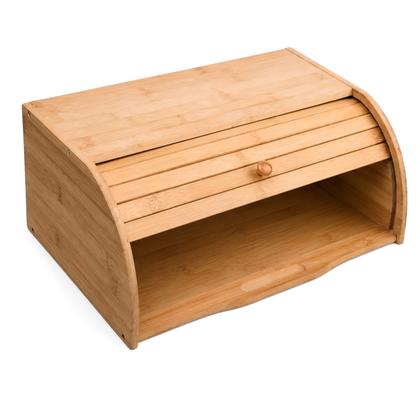 Imagem de Porta Pão Bambu Tampa Retrátil Basculante Ecokitchen - Mimo Style