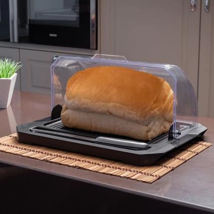 Imagem de Porta Pão Com Tampa Acrílica Uz Premium Elegante