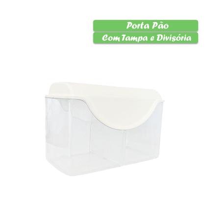 Imagem de Porta Pão de Forma Acrílico Branco PlasTutti - Organização e Elegância