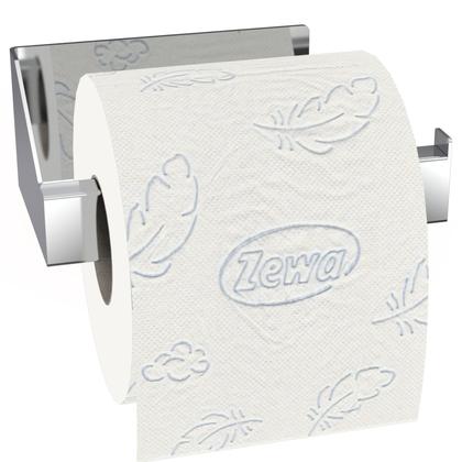 Imagem de Porta Papel Higiênico Adesivo Colar Na Parede Inox DF