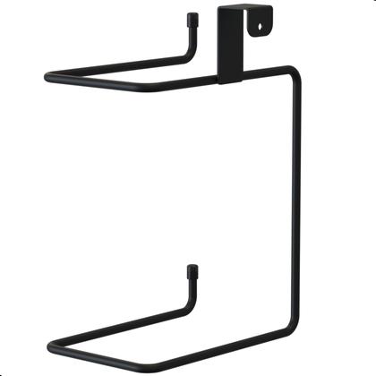 Imagem de Porta Papel Higiênico Caixa Acoplada Suporte Preto ARM