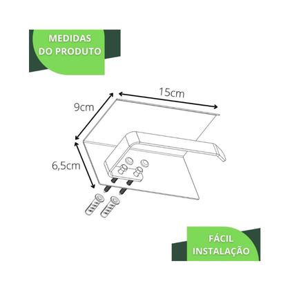 Imagem de Porta Papel Higiênico De Parede Banheiro Inox Cromado F.MAX