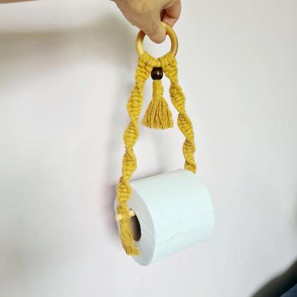 Imagem de Porta papel higiênico macramê