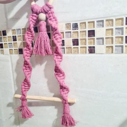 Imagem de Porta papel higiênico macramê
