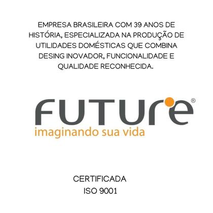 Imagem de Porta papel toalha alumínio PVC preto fosco Future fixação por Ventosa 4018PT