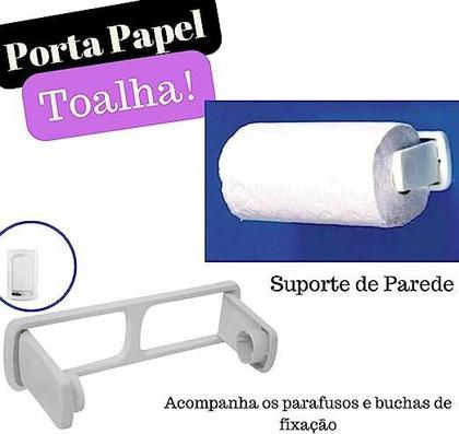 Imagem de Porta papel toalha cozinha suporte de parede para rolo 