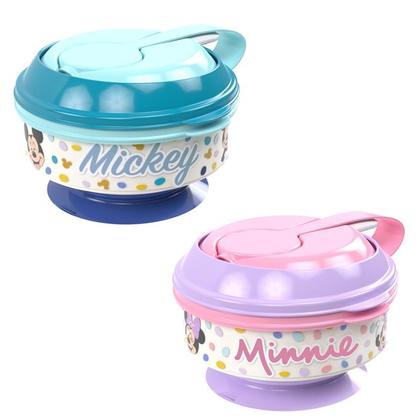 Imagem de Porta Papinha Com Amassador Mickey E Minnie 300ml Plasútil