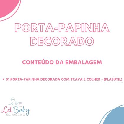 Imagem de Porta-papinha Infantil Decorado C/ Colher Para Bebê Plasútil