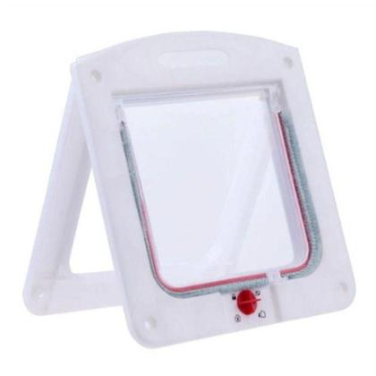 Imagem de Porta Pet Door Para Cães E Gatos Até 7kg Com Trava 4 Funções
