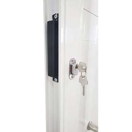 Imagem de Porta Pivotante de Alumínio 210 X 120cm com Puxador e Vidro Veneza Esquadrias Bergamo