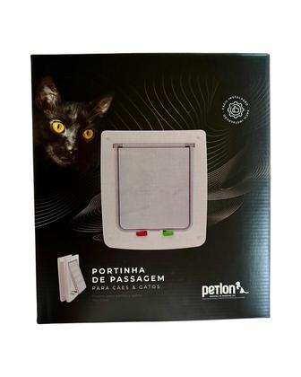 Imagem de Porta Portinha Gato Cachorro Grande 27,5cm X 24,5 Cm Portinha de Passagem Petlon