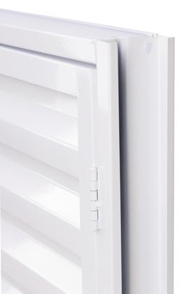 Imagem de Porta portinhola abrigo aço casa gás com trava 80x70 branco