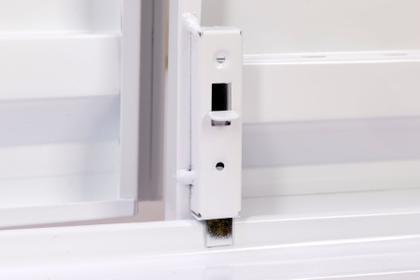 Imagem de Porta portinhola abrigo aço casa gás com trava 80x70 branco