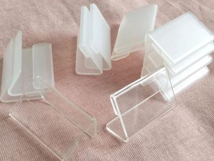 Imagem de Porta Preço 7x5cm Display Acrílico p/ Buffet e Vitrine 10 Peças 