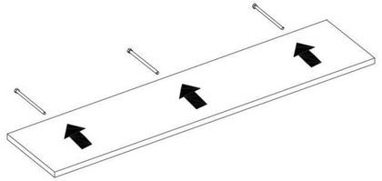 Imagem de Porta Quadros Flutuante 10x60 cms com suporte incluso PQ 1060