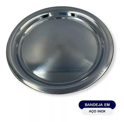 Imagem de Porta Queijo Inox Queijeira Redonda Com Tampa Acrílico Premium Suporte Para Queijos Minas Mussarela