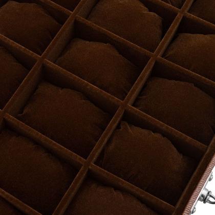 Imagem de Porta Relógio Sintético Croco com 21 Divisórias